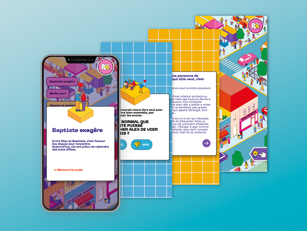 Jeu en ligne pour aider les jeunes à repérer les violences et à trouver de l'aide.