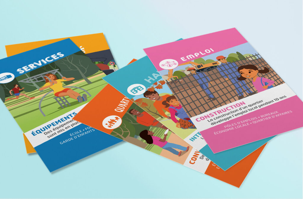 Jeu des 7 familles pour découvrir en classe l'écoquartier Étoile Annemasse-Genève.