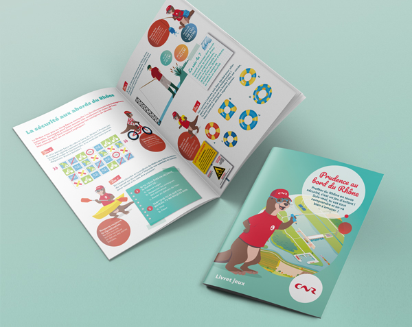 Livret jeux pour apprendre à adopter les bons réflexes aux abords du fleuve Rhône pour en profiter en toute sécurité.